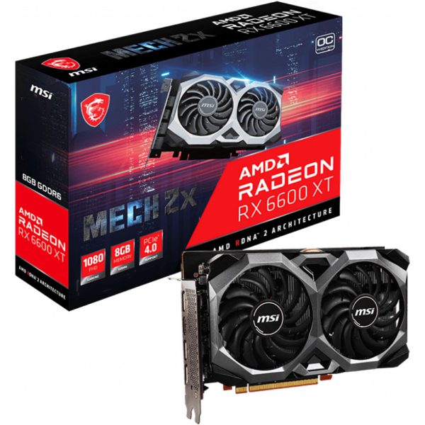 MSI Radeon RX 6600 XT MECH 2X 8G OCV1 + Xbox Game Pass 1 mois offert !