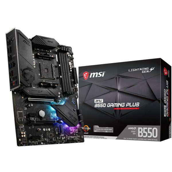 AMD - Ryzen 5 5600X - 3,7/4,6 GHz + AMD MPG B550 GAMING PLUS - ATX