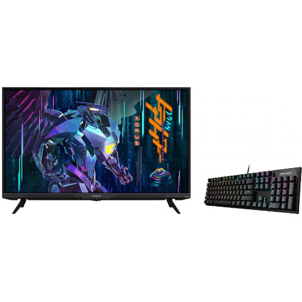 GIGABYTE - Pack Ecran Gigabyte PC 43" LED FV43U + Clavier AORUS K1